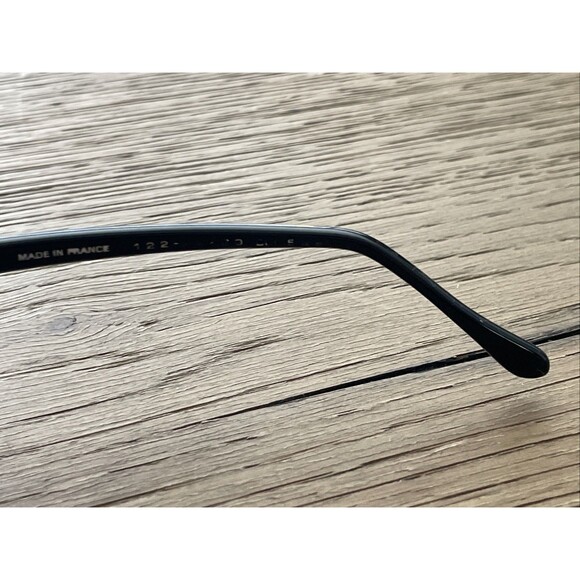 Vintage France Cat Eye Eyeglasses Frames ONLY Rhinestone Black half rim - Picture 4 of 13